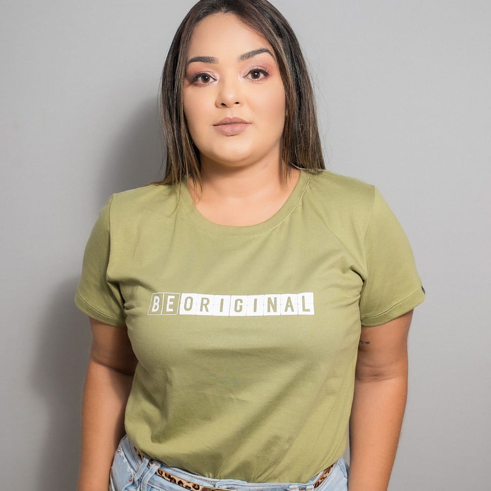 Camiseta T-shirt feminina Be Original Verde