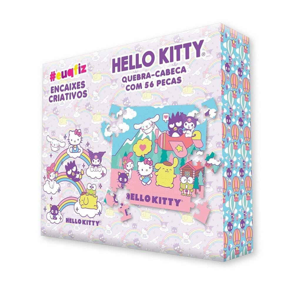#EuQFiz Encaixes Criativos Hello Kitty Roxo - I9 Brinquedos