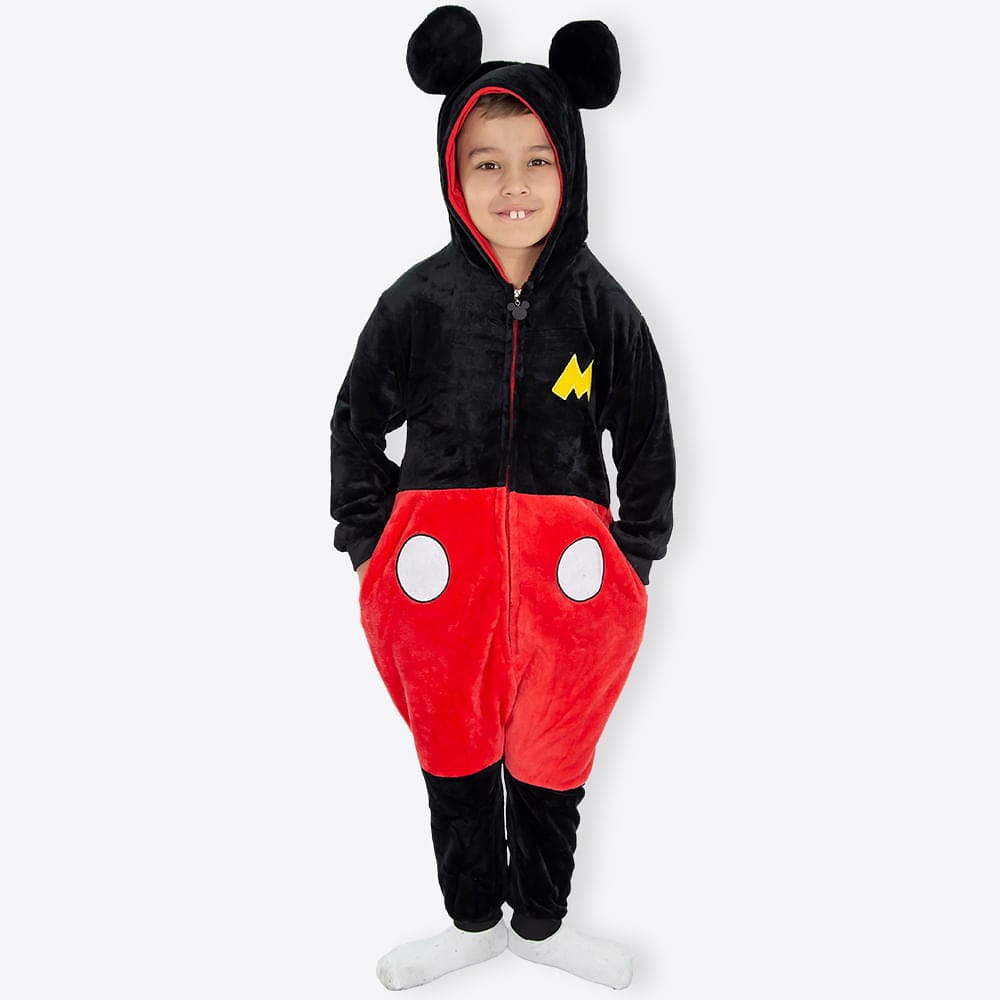 MMacacão Kigurumi Infantil de 7 a 8 Anos Mickey - Disney