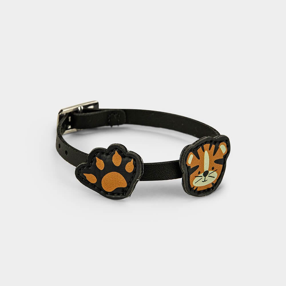 Pulseira Infantil Bibi Preta de Tigre