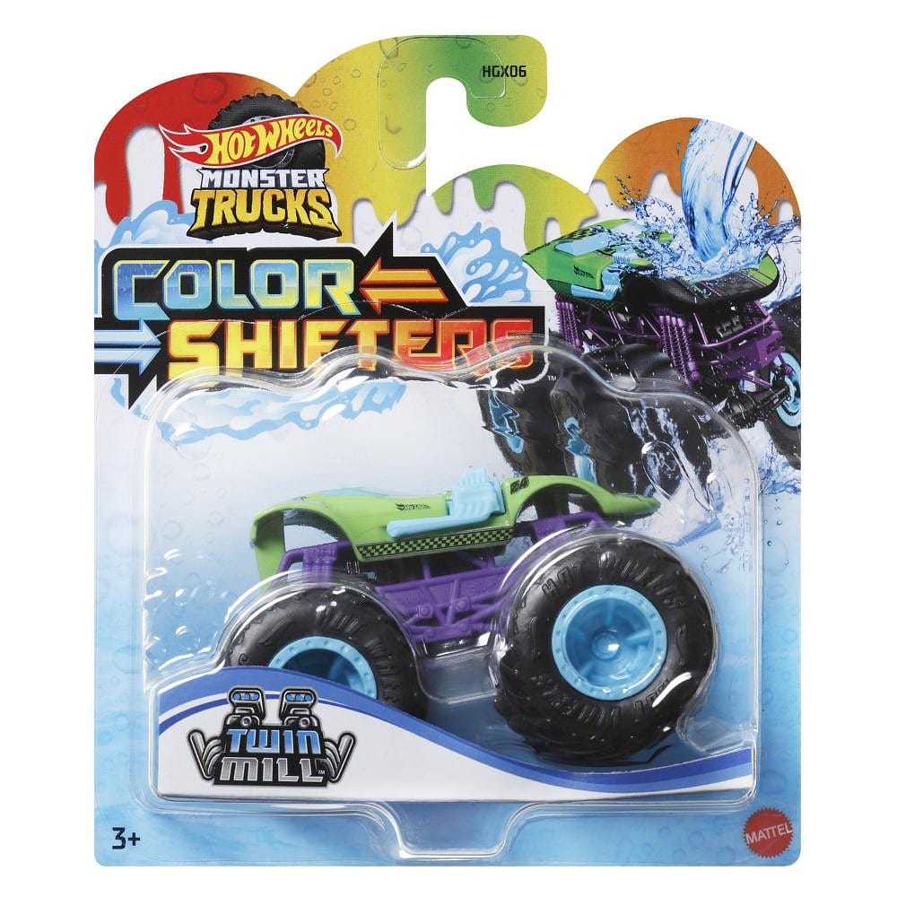 Hot Wheels Monster Trucks Color Shifter Twin Mill - Mattel