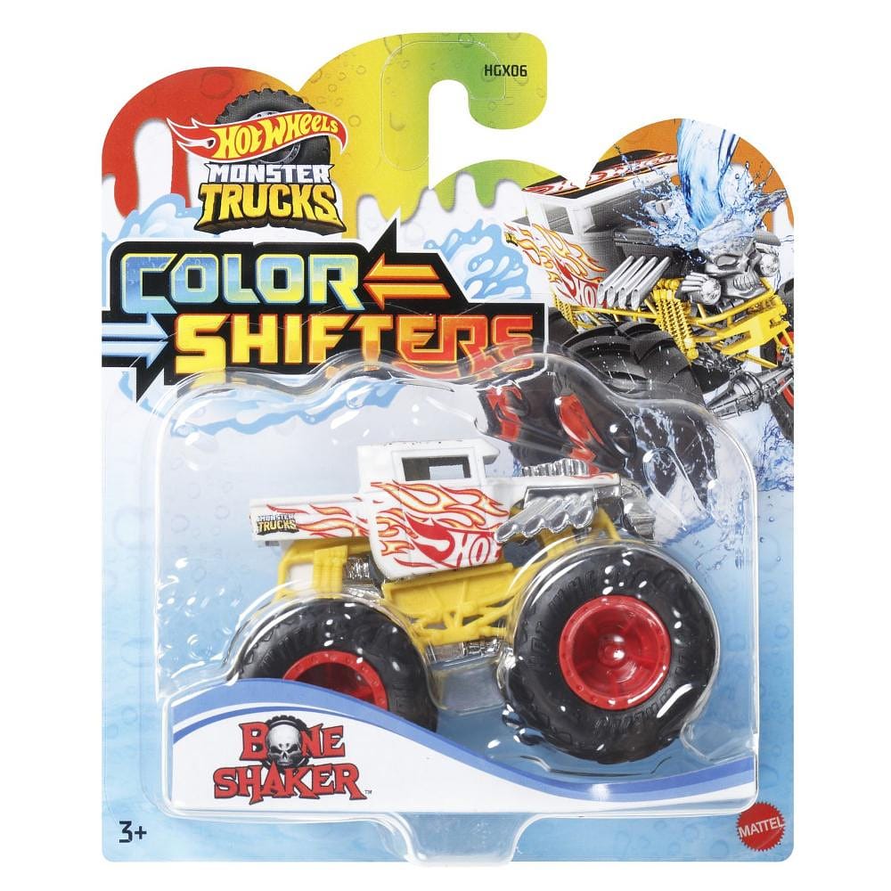 Hot Wheels Monster Trucks Color Shifter Bone Shaker - Mattel