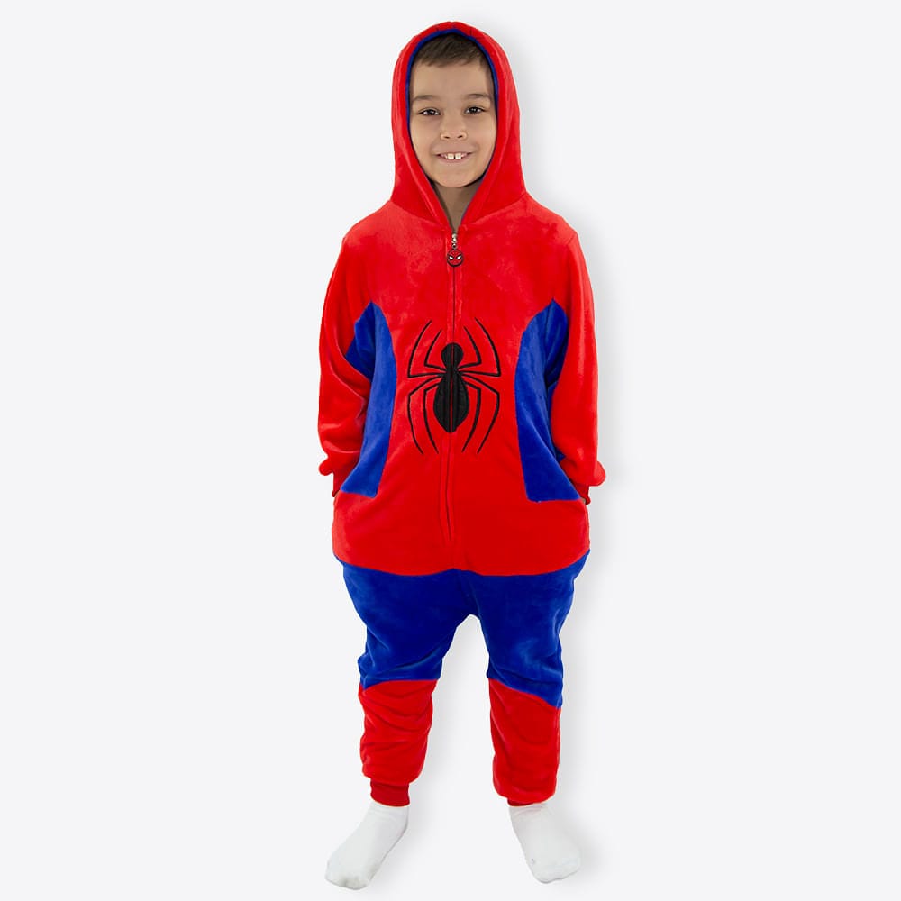 Macacão Kigurumi Infantil de 3 a 4 Anos Homem-Aranha - Marvel