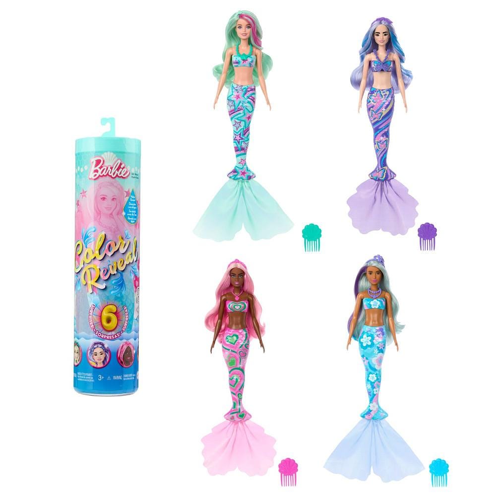 Barbie Color Reveal Série Sereias Surpresa - Mattel