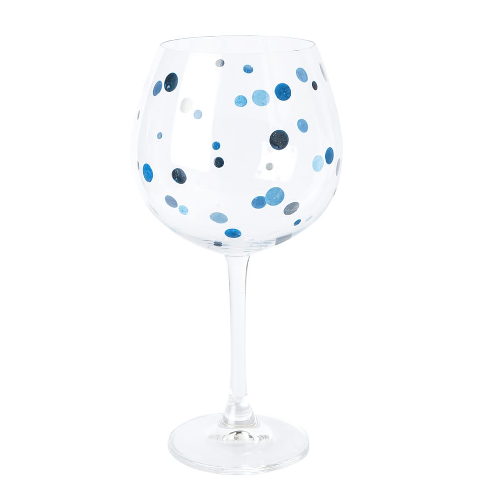 Taça de Cristal para Gin Auguri Casa Bubbly Azul 850ML