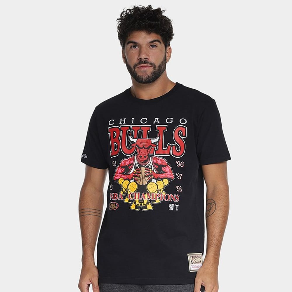 Camiseta NBA Chicago Bulls NBA Mitchell & Ness Finals Masculina