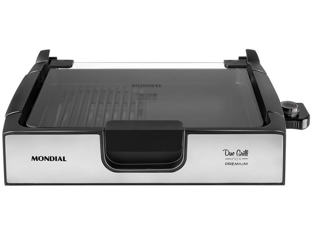 Grill Mondial Premium Due Retangular 1270W com Chapa