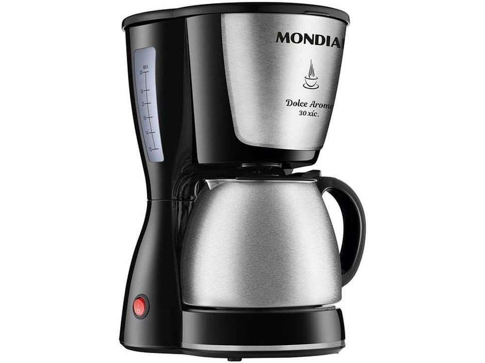 Cafeteira Elétrica Mondial Dolce Arome C-37JI-30X Jarra Inox 30 Cafés Preta