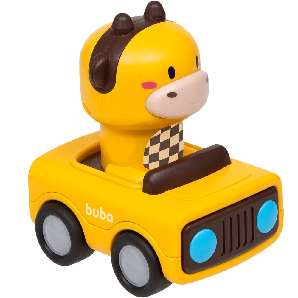 Carrinho Animal Racing - Amarelo - Buba