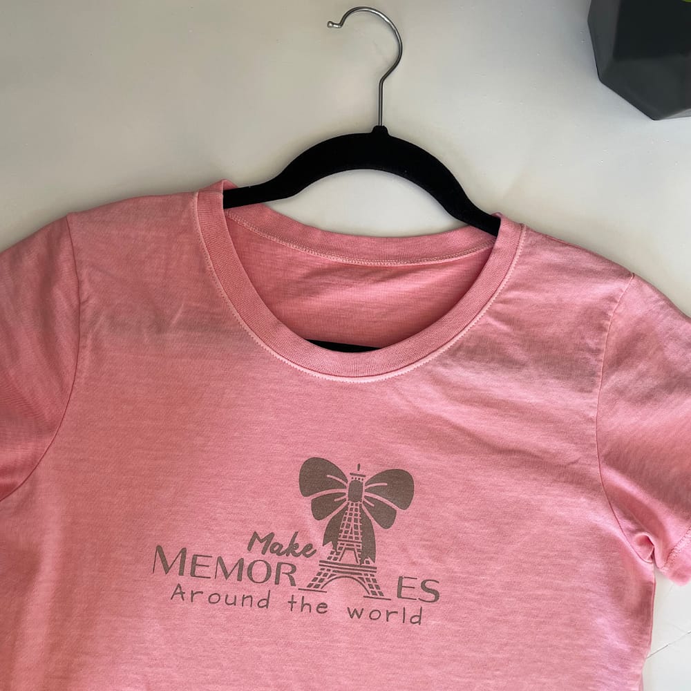 Camiseta T-shirt Feminina Make Memories Rosa