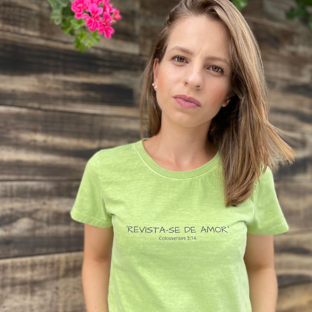 Camiseta T-shirt Feminina Revista- se verde