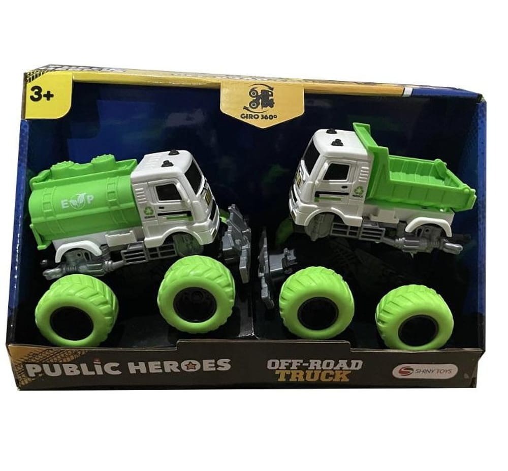 Carrinho com Fricção - Monster Verde - Shiny Toys
