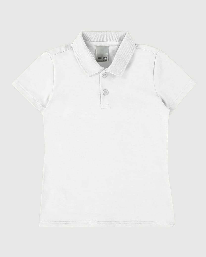 Blusa Polo Infantil Menina Em Algodão Malwee Kids