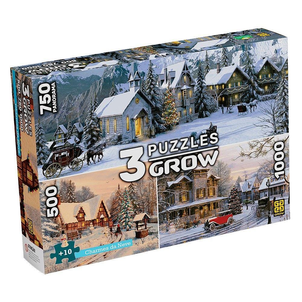 3 Puzzles Charmes da Neve - Grow