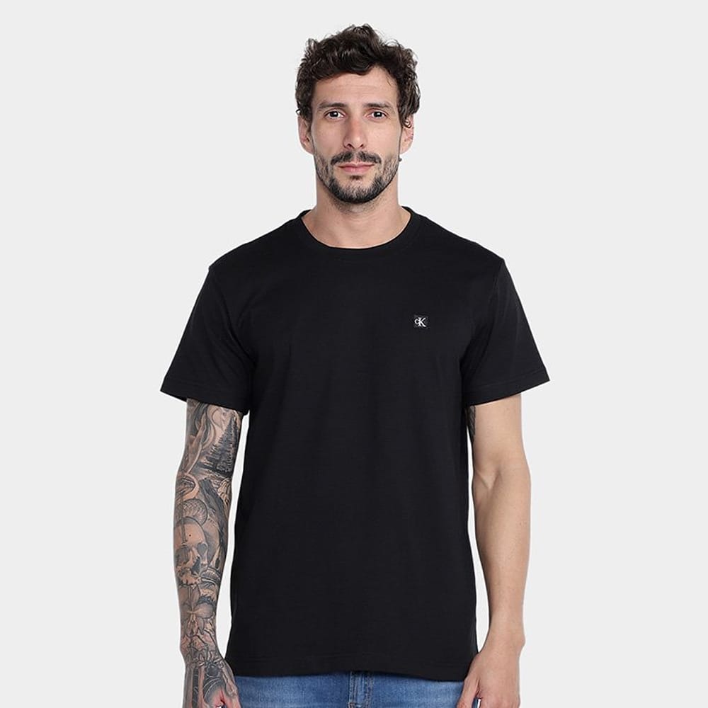 Camiseta Calvin Klein Mini Patch Ck Masculina